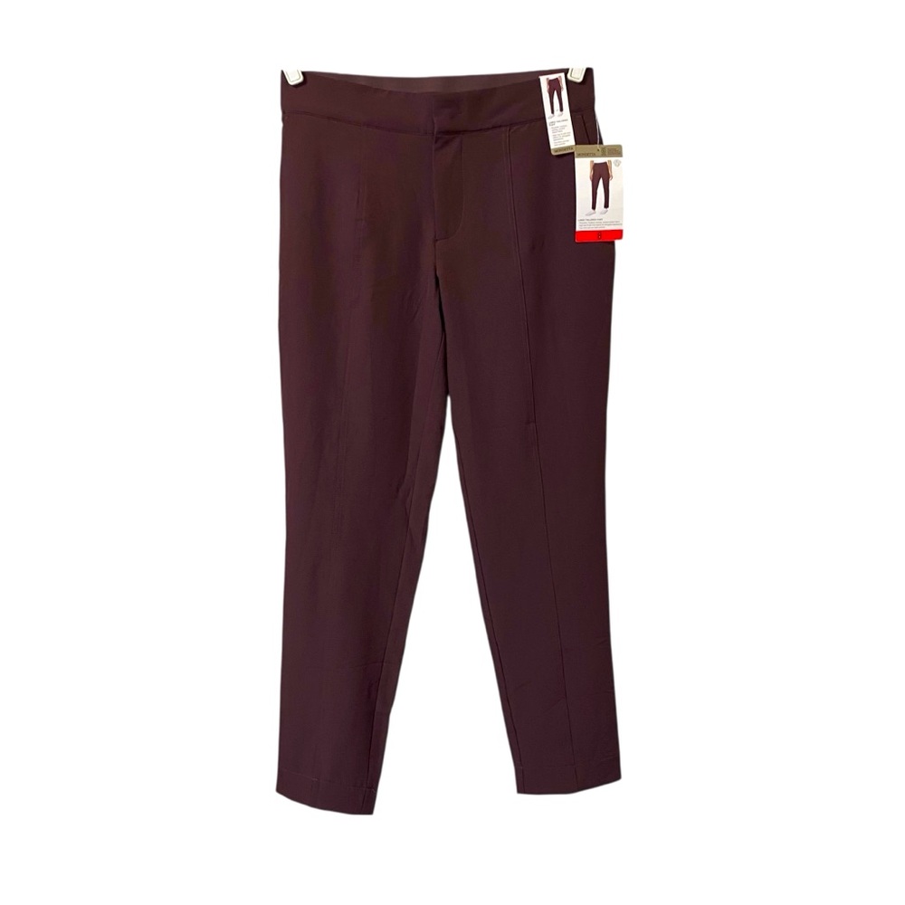Mondetta eggplant burgundy lined tailored Pants outdoors comfort stretch size 6